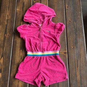 Juicy couture hooded swim cover up